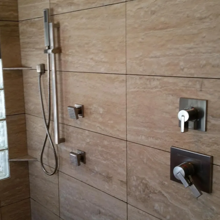 Shower fixture installation for Water Heater Replacement in August